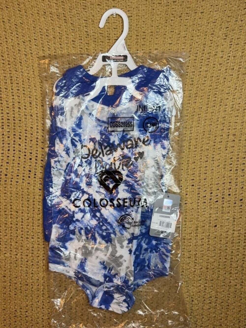 Colosseum Delaware Blue Hens Infant 2-Pack Bodysuit Set 12-18M